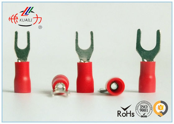 SV1.25 red series Copper Fork Insulated Electrical Wire Crimp Terminals spade terminal