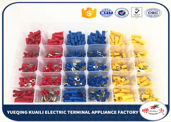 Insulated Red Yellow Blue Assorted Terminal Assortment Kit KLI-9853412 480 Pcs
