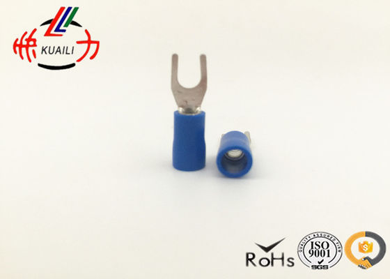Zerrt blaues PVC weibliches Spaten-Isolierverbindungsstück SV 2-4/konserviertes Kupfer u-Art Kabelöse